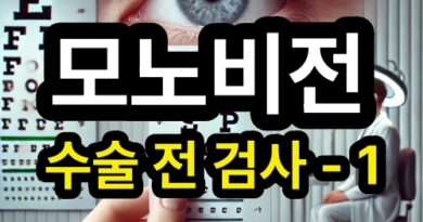 모노비전 수술 전 필수 검사 - 우세안 검사 - 1