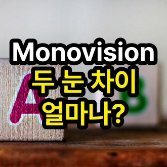 모노비전 – 양안 차이는 얼마나?